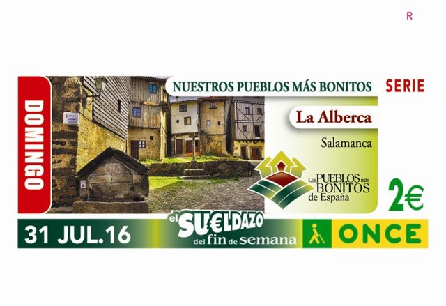 Cupón del 31 de julio con la imagen de La Alberca