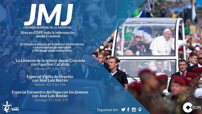 Programación especial de COPE para la JMJ de Cracovia