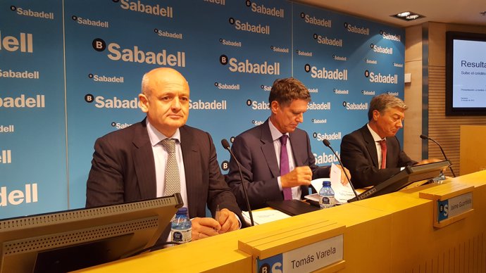 Tomás Varela y Jaume Guardiola (Banco Sabadell)
