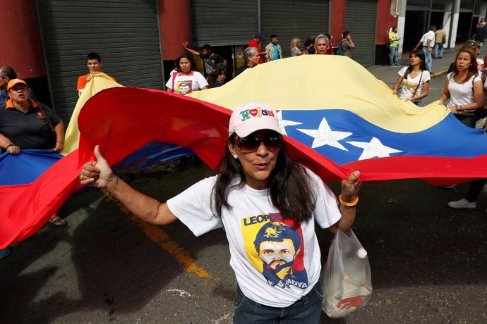 Mnaifestaciones para la liberación de Leopoldo López