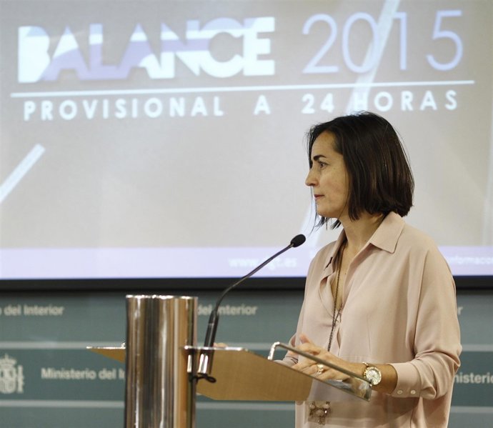 María Seguí en la presentación del balance de tráfico