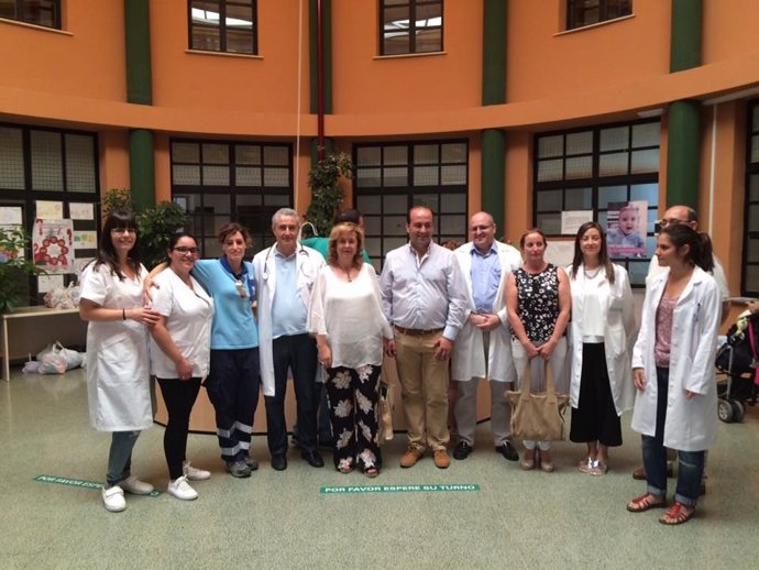 Visita de la Junta de Andalucía al centro de salud de Pozo Alcón