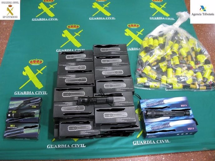Armas intervenidas por la Guardia Civil de Melilla