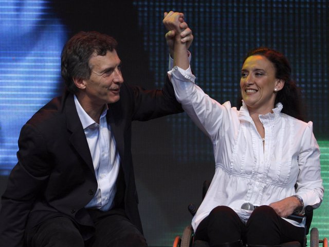 Mauricio Macri y Gabriela Michetti en 2009