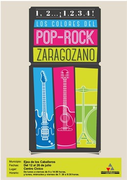 Cartel de la exposición 'Los colores del pop zaragozano'