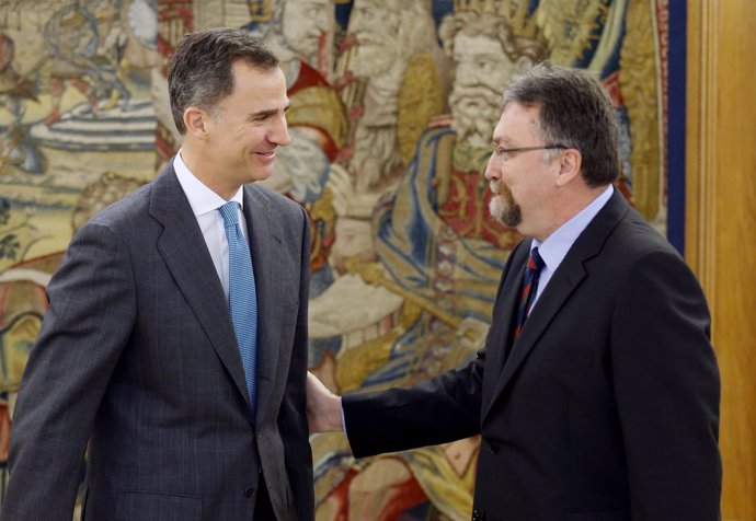 El rey Felipe VI ha recibido hoy a Isidro Martínez Oblanca