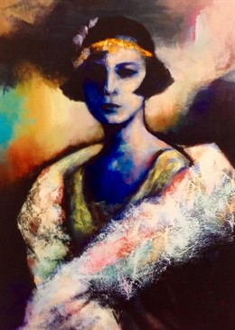 Uno de los óleos de la muestra