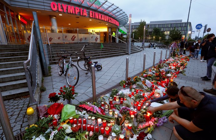Homenaje a las víctimas del tiroteo de Múnich