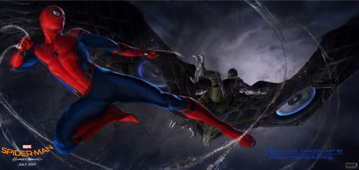 Spiderman Homecoming: Revelada sinopsis oficial y primer arte conceptual  del Buitre