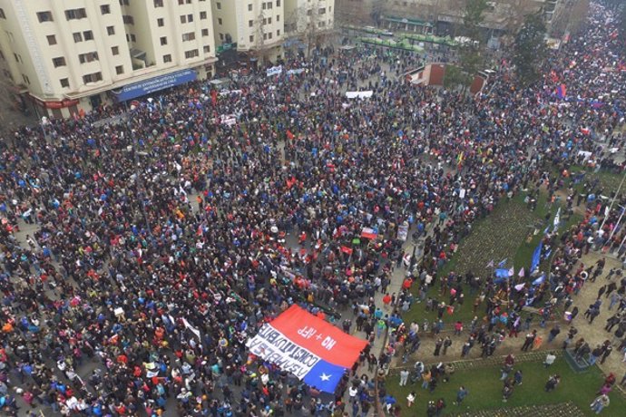 Marcha contra AFP Chile