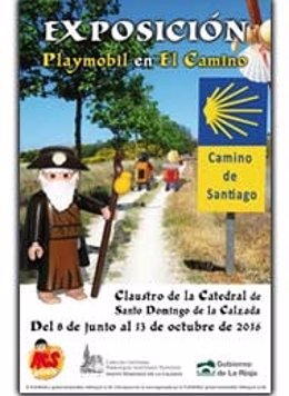 Cartel de la exposición 'Playmobil en el Camino'