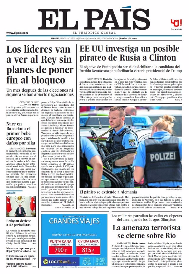 Portada El País