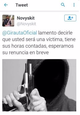 Amenazas de muerte a Juan Carlos Girauta, de Ciudadanos