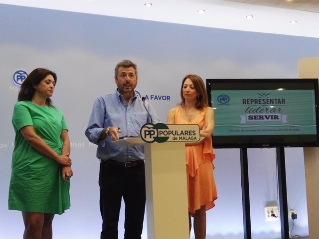 Rueda de prensa del PP-A en Málaga