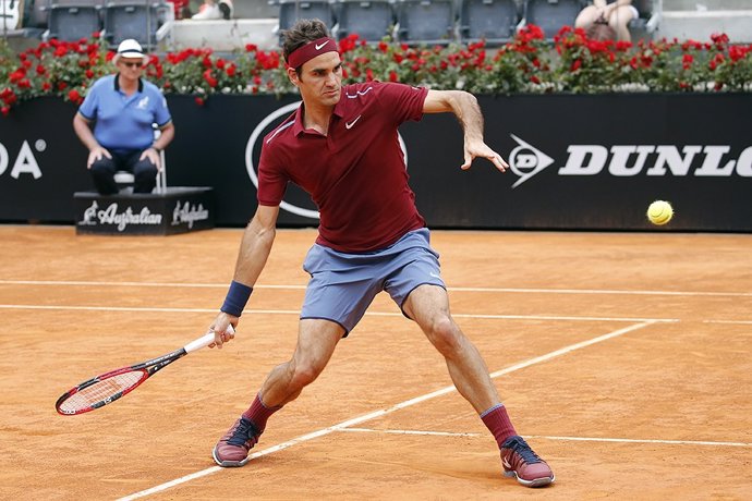 Roger Federer en el torneo de Roma
