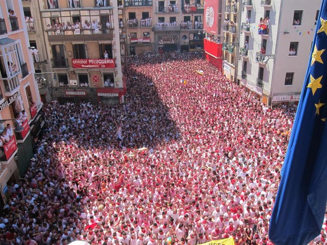 Chupinazo de Sanfermines 2016.