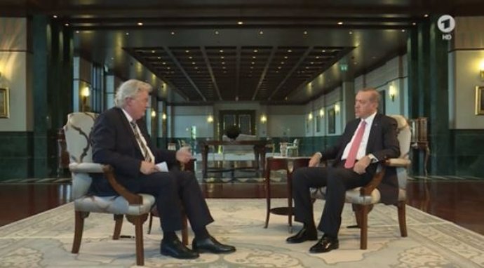 Entrevista de Erdogan en la TV alemana ARD