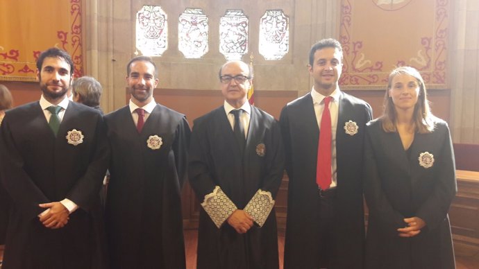El presidente del TSJC Jesús María Barrientos preside la jura de nuevos jueces 