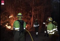 Incendio de Artana presenta un foco activo en la parte suroeste y un rebrote en el norte