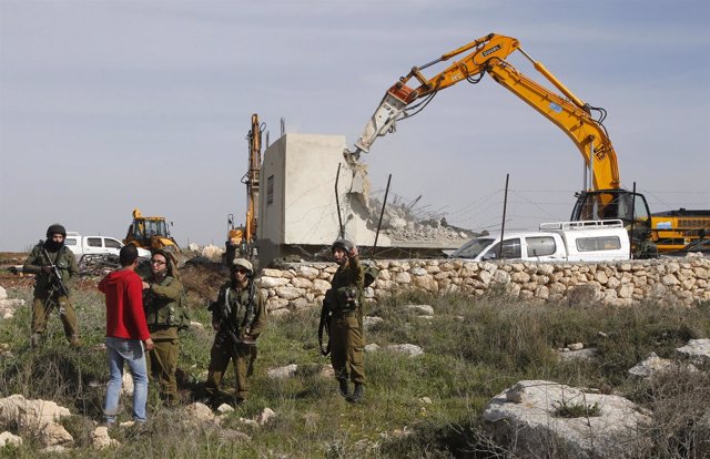 Demolición de una casa palestina en Cisjordania