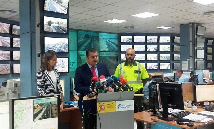 Imagen de Antonio Sanz en el Centro de Gestión de Tráfico Suroeste.