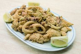 Fritura de pescado. Vélez-Málaga. Axarquía. Costa del Sol. Málaga