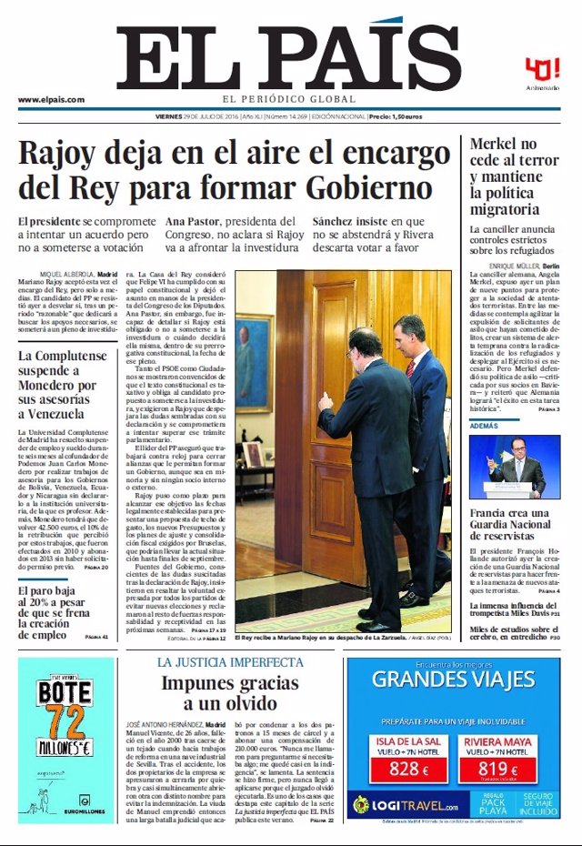 Portada El País