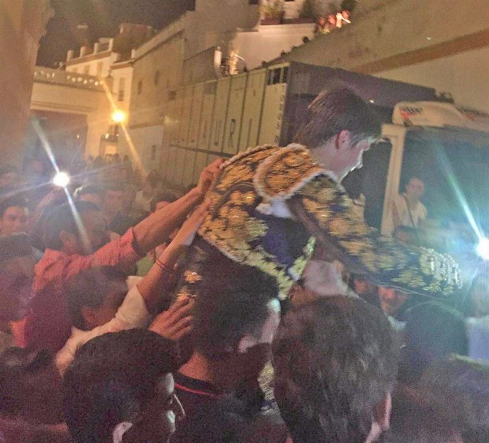 Antonio Medina, en La Maestranza