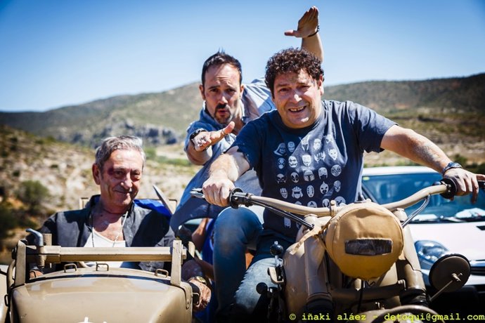 Escena en sidecar de Bendita Calamidad