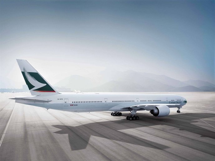 Avión de Cathay Pacific 