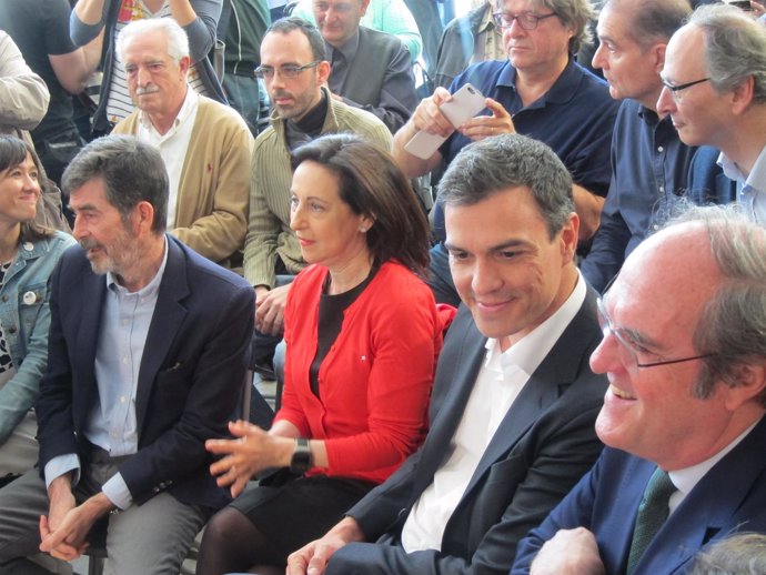 Margarita Robles, Pedro Sánchez, Ángel Gabilondo (PSOE)
