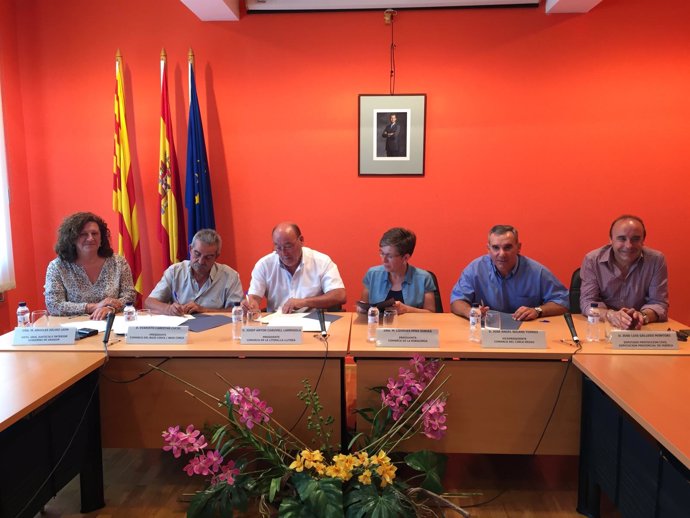 Firma del acuerdo entre las 4 comarcas para coordinar sus servicios de bomberos