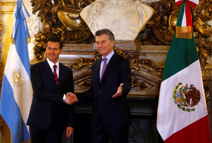 Peña Nieto y Macri durante el Foro Economía Argentina-México