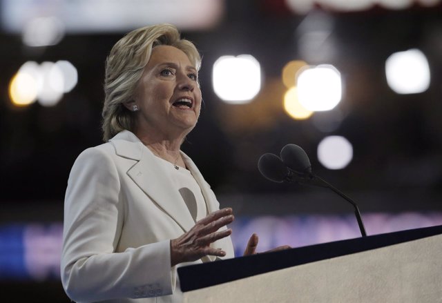 Hillary Clinton durante la Convención Democráta 2016