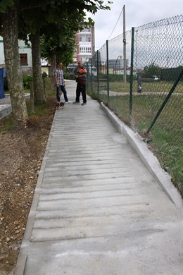 Nuevo paso peatonal de Marzaniella. 