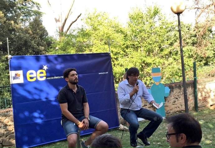 Sergi Miquel y Carles Puigdemont