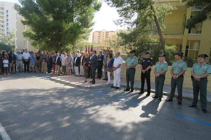 Acto de homenaje a los fallecidos en el atentado de 2009 en Palmanova