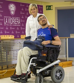 La alcaldesa con Sergio Gutiérrez 