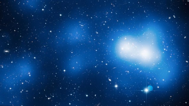 Visión del Gran Muro de Hércules-Corona Boreal sobre 18 imágenes del Hubble