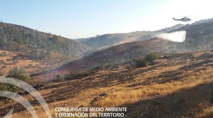Incendio en El Cerro del Andévalo