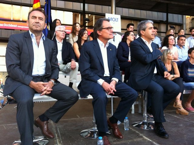 Miquel Calçada, Artur Mas, Francesc Homs, CDC