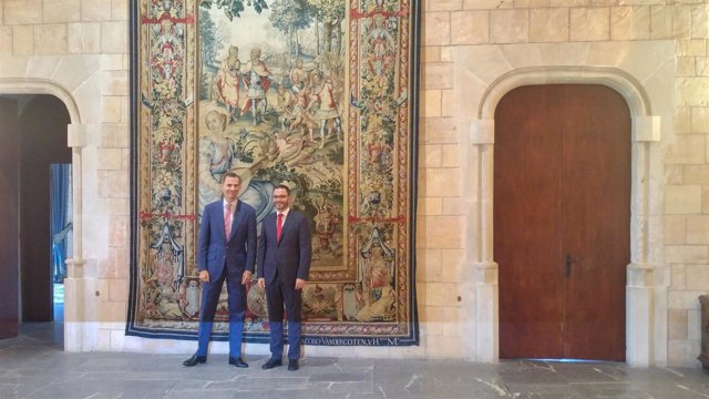El Rey Felipe VI recibe al alcalde de Palma, José Hila