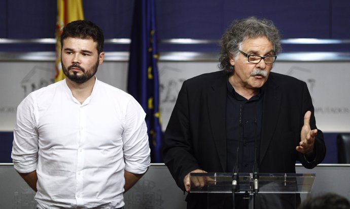 Joan Tardà y Gabriel Rufián, diputados de Esquerra 