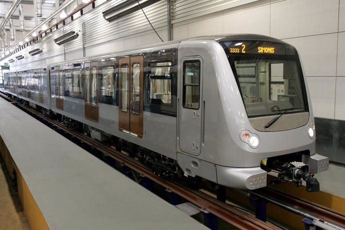 Tren de CAF para el metro de Bruselas