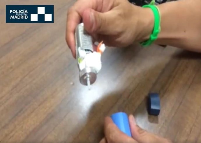 Droga en un inhalador