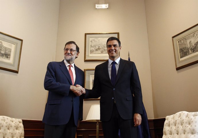 Segunda reunión de Mariano Rajoy y Pedro Sánchez