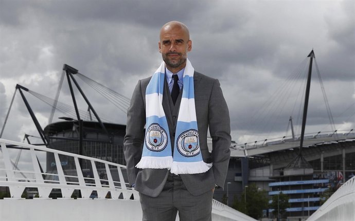 Pep Guardiola, presentado con el Manchester City