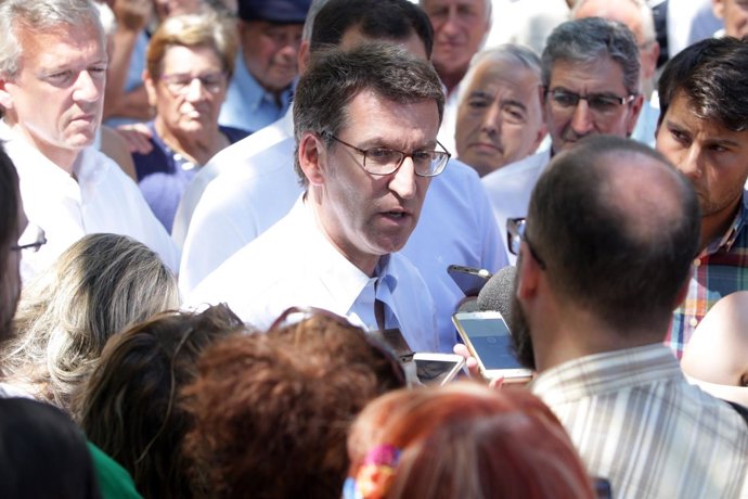 Alberto Núñez Feijóo en Cotobade.