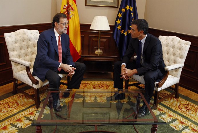 Segunda reunión de Mariano Rajoy y Pedro Sánchez