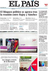 Las portadas de los periódicos de hoy, miércoles, 3 de agosto de 2016